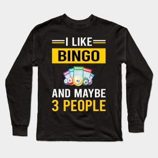 3 People Bingo Long Sleeve T-Shirt